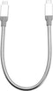 Verbatim - Roestvrij stalen sync- & oplaadkabel - USB-C naar USB-C - USB 3.1 gen 2 30 cm Zilver