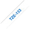 TZ-133 12mm - blue on transparant - laminated (8m)
