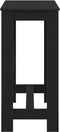 vidaXL - Bartafel - Zwart - Eiken - 102x50x103,5 - cm - Gelaagd - Hout