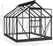 vidaXL - Vervangend - frame - tuinkas - 155x103x191 - cm - aluminium - antraciet