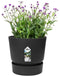 Elho Greenville Rond 47 - Grote Bloempot met Waterreservoir - 100% Gerecycled Plastic - Ø 47 x H 44 cm - Living black