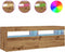vidaXL - Tv-meubel - met - LED - 120x35x40 - cm - bewerkt - hout - artisanaal - eiken