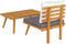 vidaXL - Tuintafel - 90x55x35 - cm - massief - acaciahout