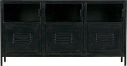 WOOOD Ronja Dressoir - Metaal - Zwart - 143x75,5x37