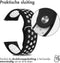imoshion Siliconen sport bandje - Universeel 22 mm aansluiting - Zwart / Wit