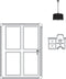 Magnetoplan Showcase Inner Showcase SP - 4xdin A4 - 61x73x4cm (BXHXT) - Kurk