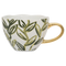 Urban Nature Culture - Good Morning cup - 350ml - handgeschilderd olijfgroen met gouden detail