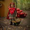 Great Pretenders Verkleedkledij Woodland Roodkapje cape - Rood - Maat 4-6 jaar