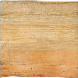 vidaXL - Tafelblad - met - natuurlijke - rand - 60x60x2,5 - cm - massief - mangohout