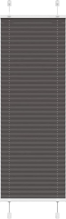 vidaXL - Plissé - rolgordijn - 45x100 - cm - stofbreedte - 44,4 - cm - polyester - zwart