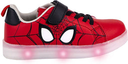 Sportschoenen met LED Spiderman Velcro Rood - 32