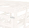 vidaXL - Containerberging - drievoudig - massief - grenenhout - wit