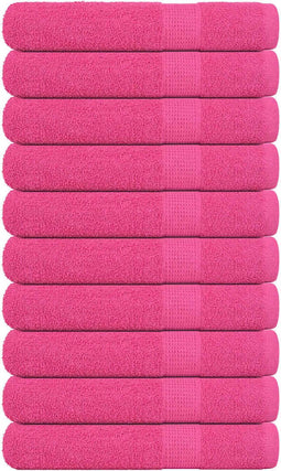 vidaXL - Handdoeken - 10 - st - 100x200 - cm - 360 - g/m² - 100% - katoen - roze