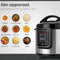 Savoré Kitchen Snelkookpan 6L - Multicooker - PFAS-vrij - Zilver Zwart