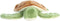 Eco Nation - Pluchen Knuffel - Mini - Schildpad - Gemaakt van gerecyclede plastic flessen - 13 cm