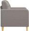 Fauteuil 60 cm stof taupe