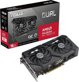 ASUS Dual Radeon RX 7600 XT OC Edition - Grafische Kaart - 16GB GDDR6 - Factory Overclocked