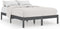vidaXL - Bedframe - massief - grenenhout - grijs - 160x200 - cm