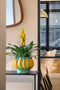 Mica Decorations Moza Bloempot Binnen - H18 x Ø24 cm - Keramiek - Lichtgroen