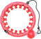 Innovagoods Verstelbare Fitness Hoelahoep met Gewicht - Hula Hoop Fitness - 360º Massage-effect - Roze