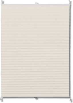 vidaXL - Plissé - rolgordijn - 60x100cm - creme