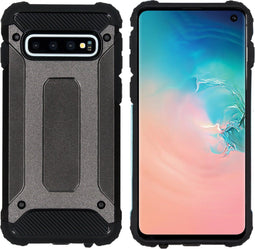 iMoshion Hoesje Geschikt voor Samsung Galaxy S10 Hoesje - iMoshion Rugged Xtreme Backcover - Zwart