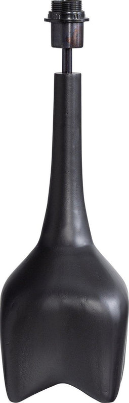 WOOOD Foss Tafellampvoet - Aluminium - Zwart/Bruin - 48x15x15