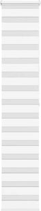 vidaXL - Zebra - rolgordijn - 45x200 - cm - stofbreedte - 40,9 - cm - polyester - wit