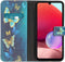 iMoshion Hoesje Geschikt voor Samsung Galaxy A33 Hoesje Met Pasjeshouder - iMoshion Design Softcase Bookcase - Blauw / Blue Butterfly