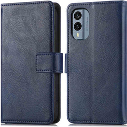 iMoshion Hoesje Geschikt voor Nokia X30 Hoesje Met Pasjeshouder - iMoshion Luxe Bookcase - Donkerblauw