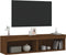vidaXL - Tv-meubels - met - LED-verlichting - 2 - st - 60x30x30 - cm - bruineikenkleur