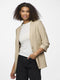Pieces PCBOSS 3/4 Blazer - Regular Fit - Creme