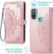 iMoshion Hoesje Geschikt voor Motorola Moto E20 Hoesje Met Pasjeshouder - iMoshion Mandala Bookcase - Rosé Goud