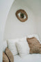 De Raffia Kussenhoes Vierkant - Naturel - 60x60