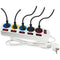 Stekkerdoos - GAO - 5 stopcontacten - Met schakelaars, 16A, 230V