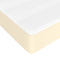 vidaXL - Pocketveringmatras - 120x200x20 - cm - kunstleer - crèmekleurig