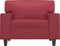 vidaXL Fauteuil 60 cm kunstleer wijnrood
