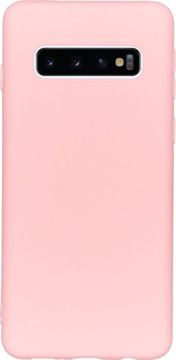 iMoshion Hoesje Geschikt voor Samsung Galaxy S10 Hoesje Siliconen - iMoshion Color Backcover - Roze