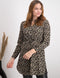 ONLY ONLCORY LS V-NECK TUNIC WVN NOOS - Korte jurk met lange mouwen - All over print - Maat L