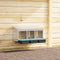 vidaXL - Kippennestkast - 3 - compartimenten - wandmontage - gegalvaniseerd - staal