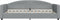 vidaXL - Slaapbank - 100x200 - cm - stof - lichtgrijs