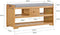 SoBuy FSR75-N - Schoenenbank - Solid Wood met Zitkussen & 3 Manden - Naturel