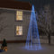 vidaXL - Kerstboom - met - grondpin - 732 - LED's - blauw - 500 - cm