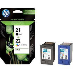 HP 21+22 - Inktcartridge - Multipack zwart en kleur (2 stuks)