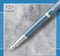 Parker IM Premium vulpen | Blue Grey met chroomdetail | Medium penpunt met blauwe inkt navulling | geschenkdoos