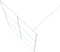 vidaXL - Inloopdouchewand - 140x195 - cm - transparant - ESG-glas - wit