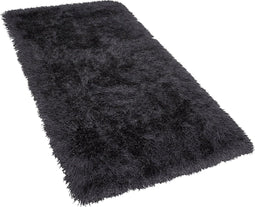 CIDE - Shaggy vloerkleed - Zwart - 80 x 150 cm - Polyester