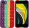 iMoshion Hoesje Geschikt voor iPhone SE (2022) / SE (2020) / 8 / 7 Hoesje Siliconen - iMoshion Pop It Fidget Toy - Pop It hoesje - Rainbow