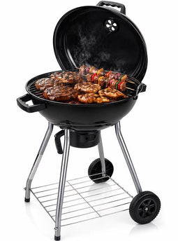 BBQ Collection Kogelbarbecue - Houtskool BBQ met Deksel Ø 45 cm - Zwart