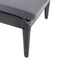 vidaXL - Ligbed - Verstelbare rugleuning - 186x60x29 cm - Antraciet
